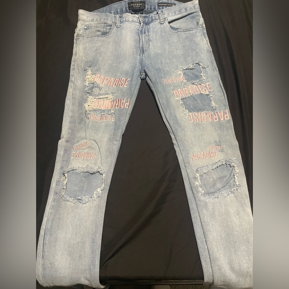 Pacsun “PARADISE” Skinny Jeans